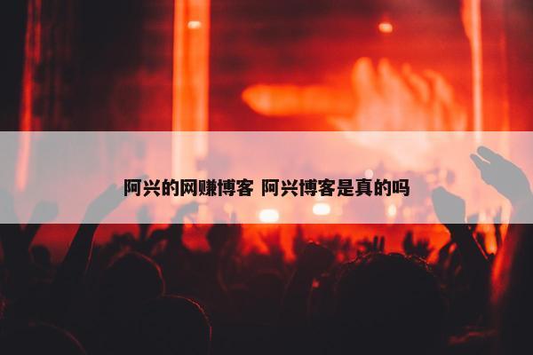 阿兴的网赚博客 阿兴博客是真的吗