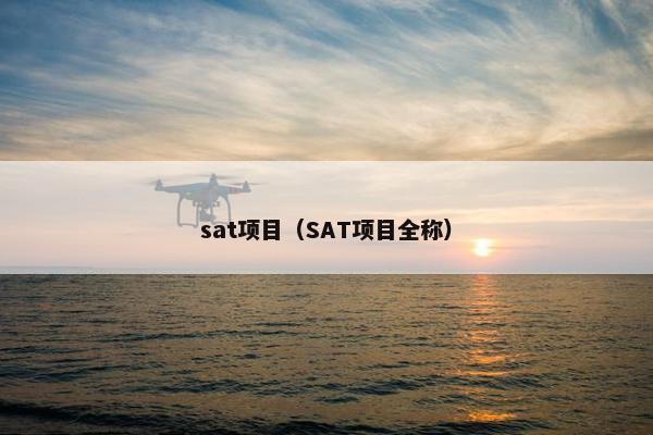 sat项目（SAT项目全称）