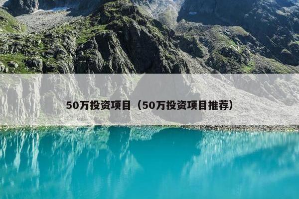 50万投资项目（50万投资项目推荐）