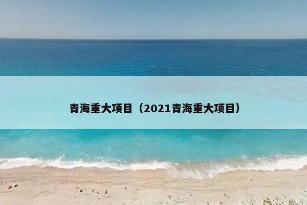 青海重大项目（2021青海重大项目）