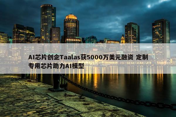 AI芯片创企Taalas获5000万美元融资 定制专用芯片助力AI模型