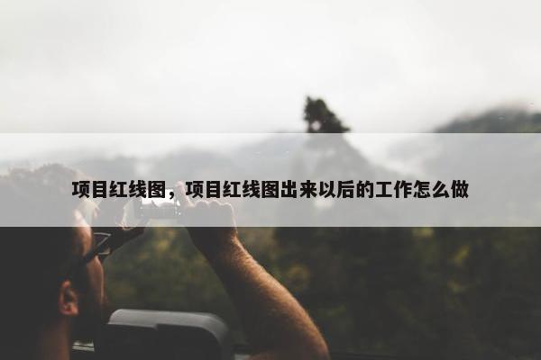 项目红线图，项目红线图出来以后的工作怎么做