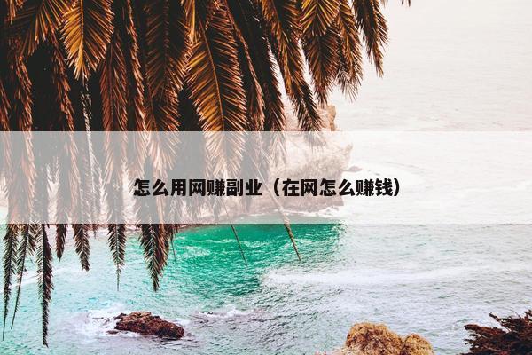 怎么用网赚副业（在网怎么赚钱）